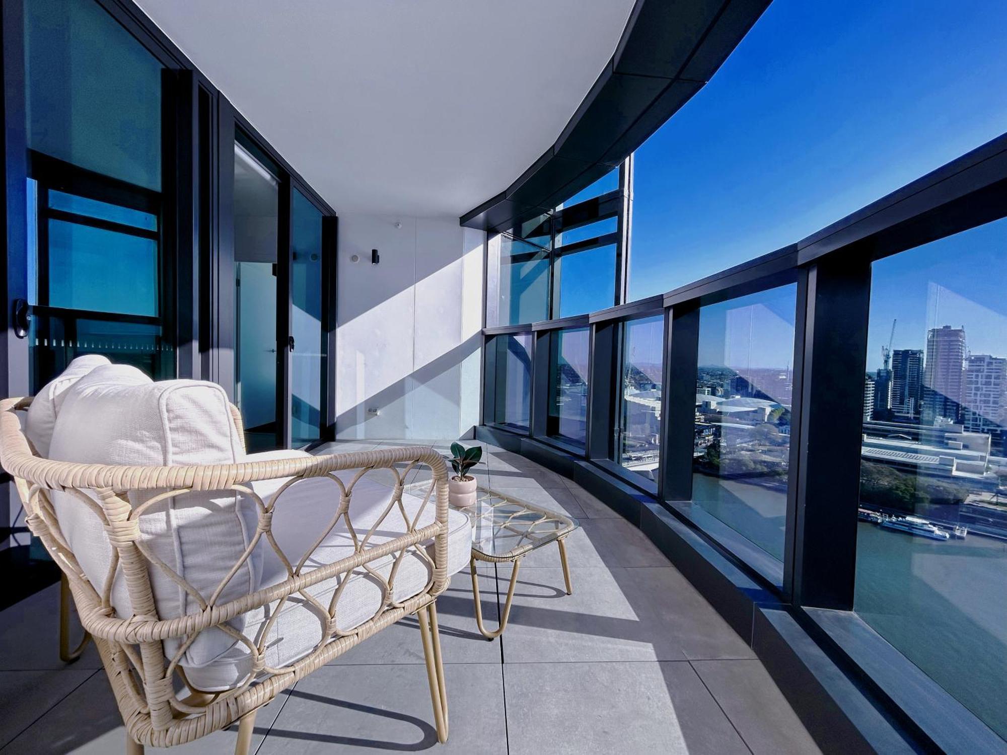 Brisbane Riverfront Oasis 2Bed Panoramic Riverview Exteriér fotografie