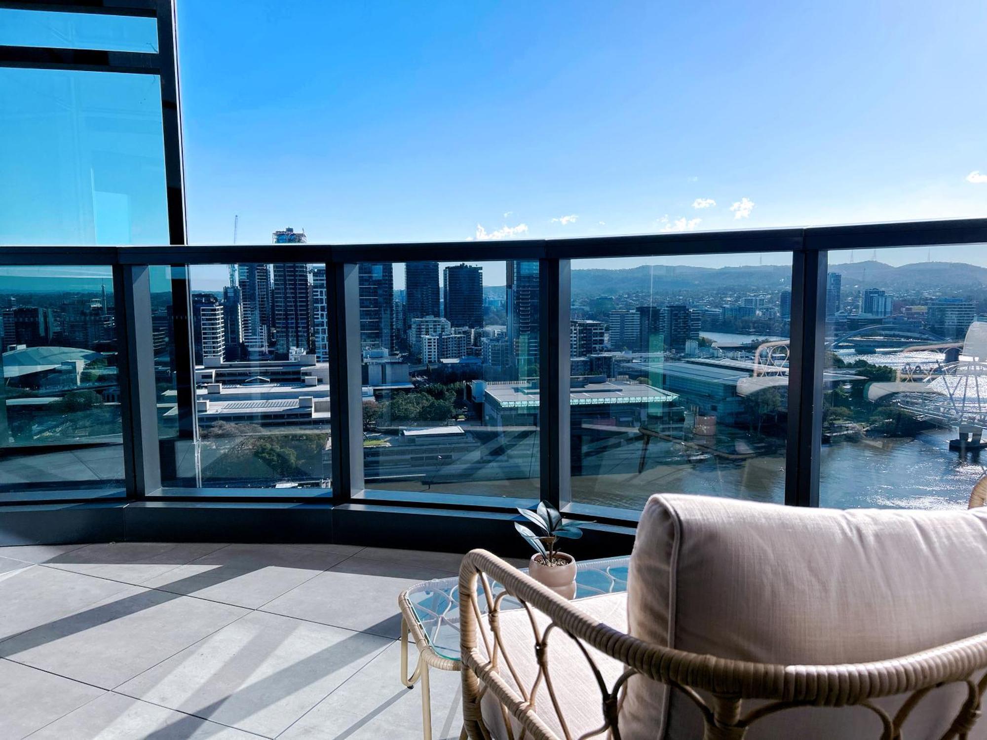 Brisbane Riverfront Oasis 2Bed Panoramic Riverview Exteriér fotografie